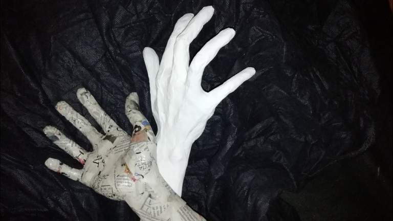 papie mache hand craft